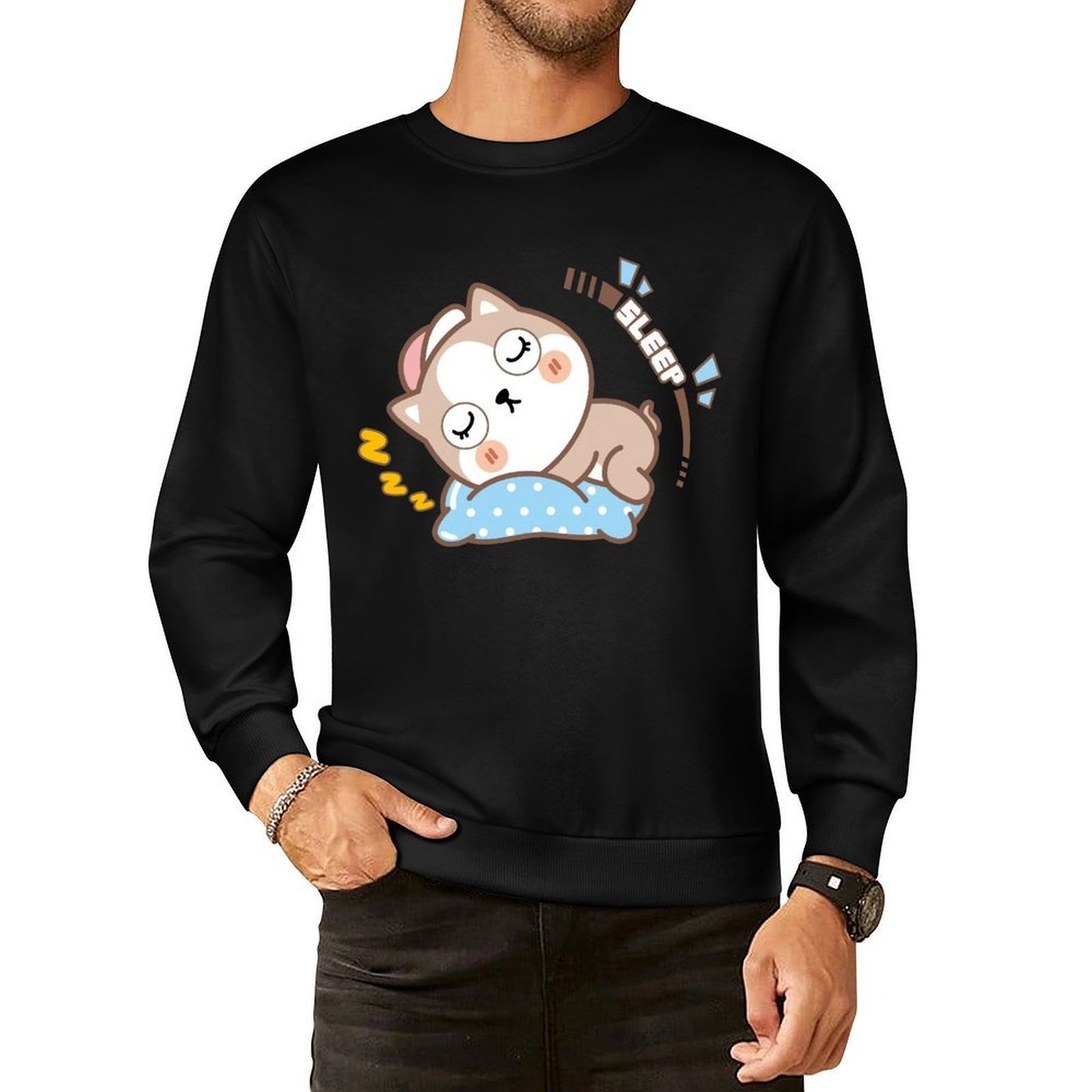 Front Patterned Long Sleeve TopPremiumSeries Fitted