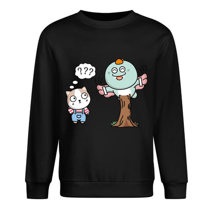 Front Patterned Long Sleeve TopEasy-Care Original