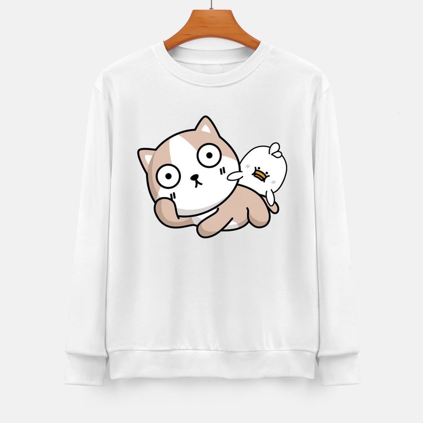 Front Patterned Long Sleeve TopRelaxed RegularFit