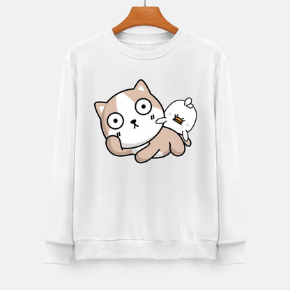 Front Patterned Long Sleeve TopRelaxed RegularFit