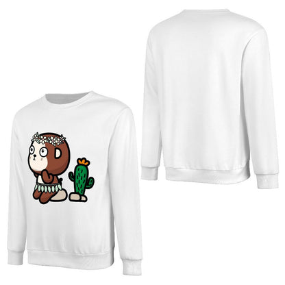 Front Patterned Long Sleeve TopPlain SoftWear