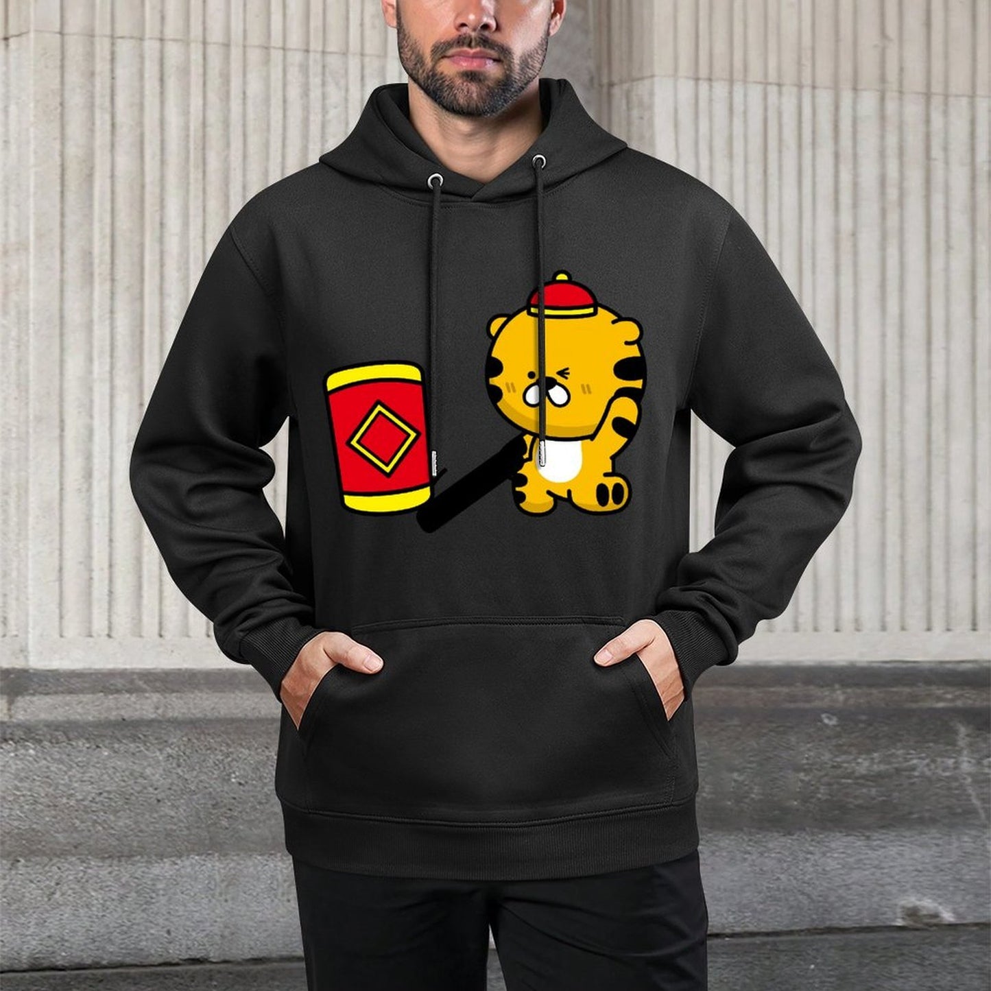 Casual Refined Front Graphic Hoodies