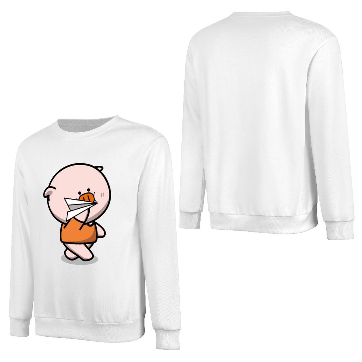 Front Patterned Long Sleeve TopRelaxed EverydayComfort