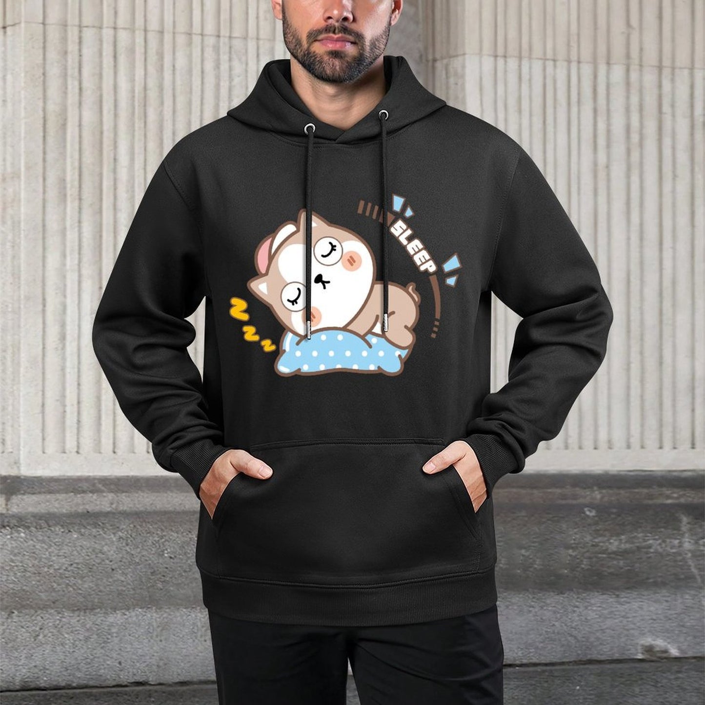 Front Graphic HoodiesRelaxed Breathable