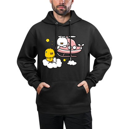 Solid Seamless Front Graphic Hoodies