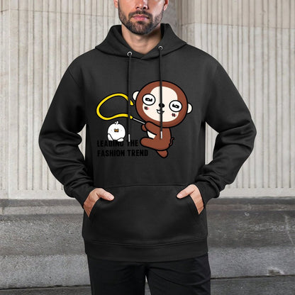 Front Graphic HoodiesClassicStyle Crew Neck