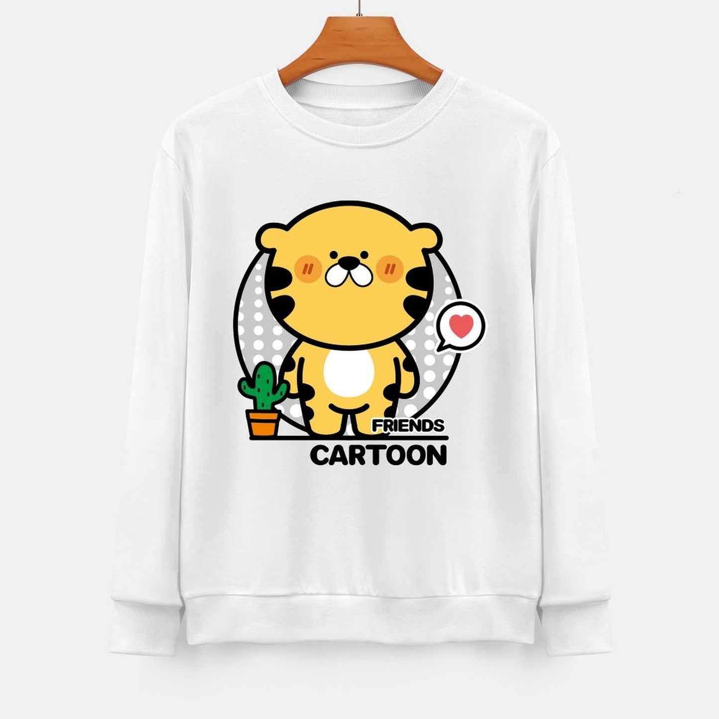 Front Patterned Long Sleeve TopSmooth CleanCut