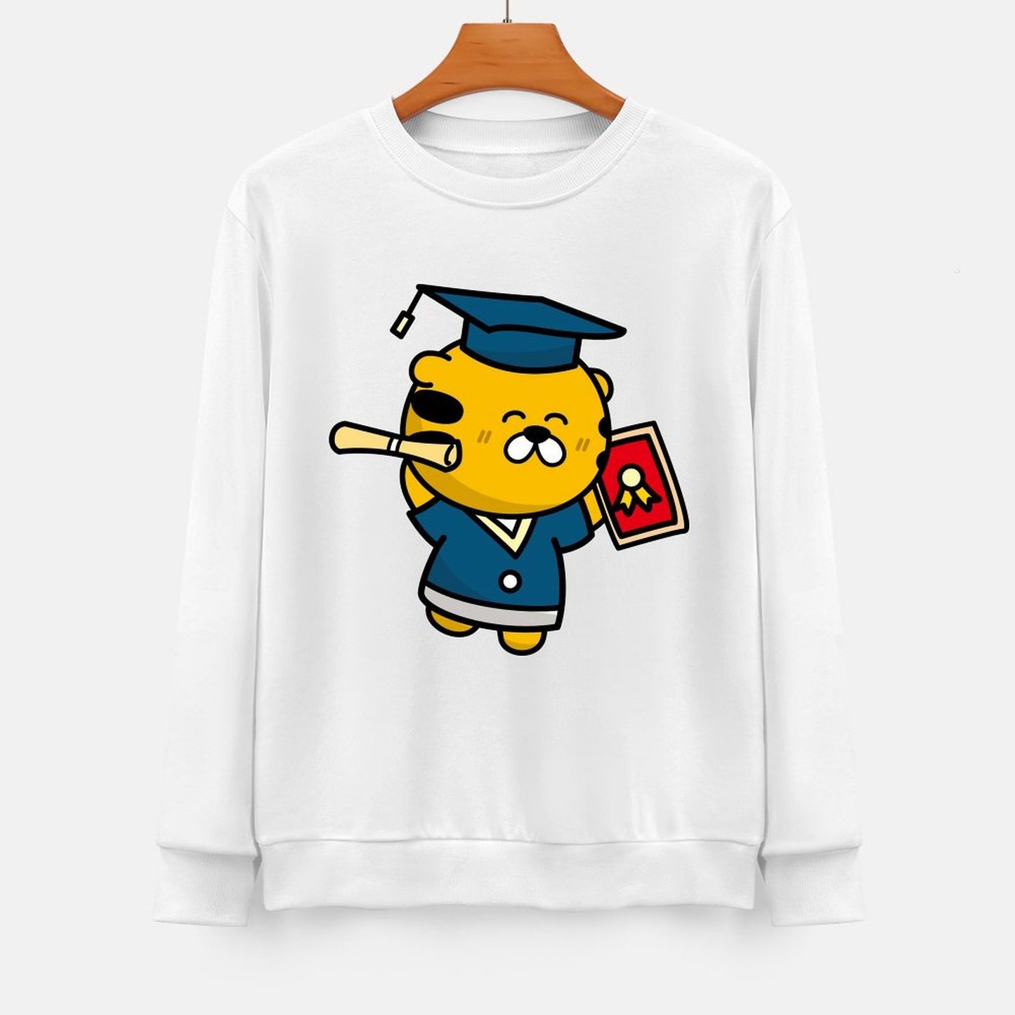 Front Patterned Long Sleeve TopUltra Durable AllSeason