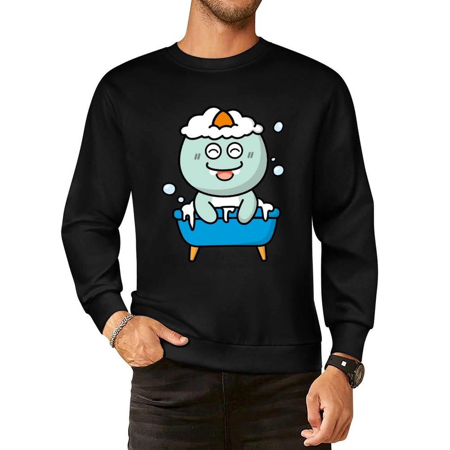 IPBR 250g Crew Neck Long Sleeve Sweatshirt Front GraphicCrew Neck Long Sleeve Sweatshirt4000333