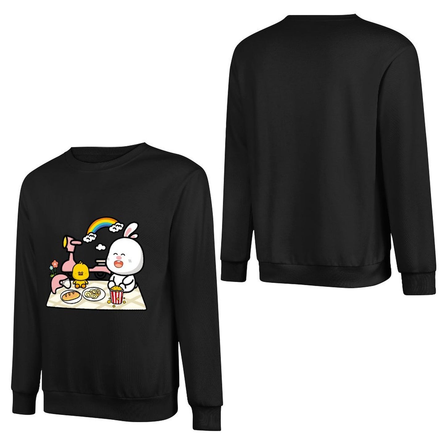 Front Patterned Long Sleeve TopDurable Sport