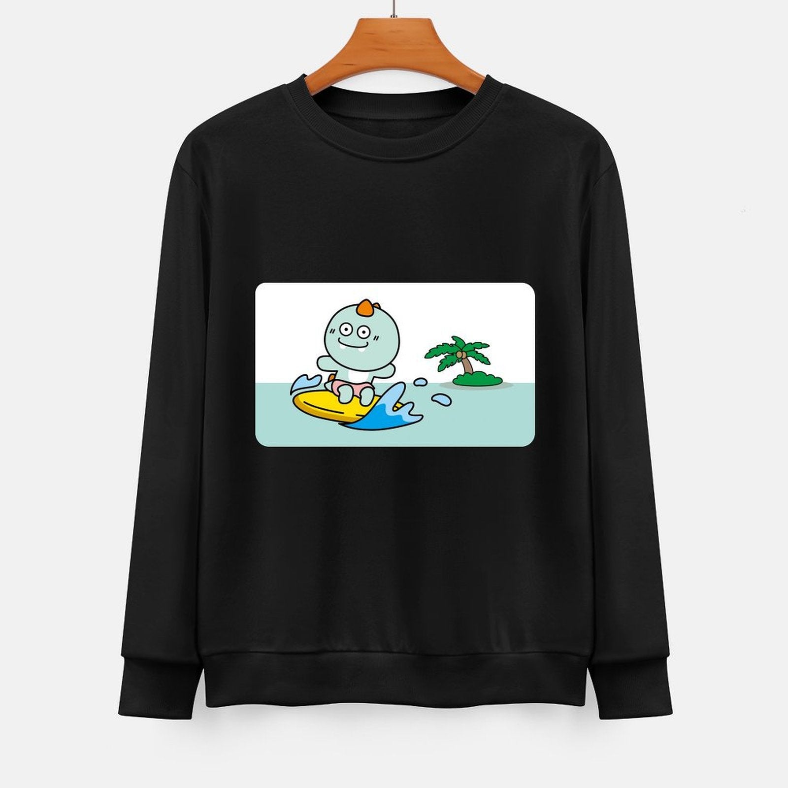  Front Patterned Long Sleeve TopOriginal DailyFit