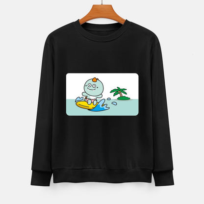  Front Patterned Long Sleeve TopOriginal DailyFit