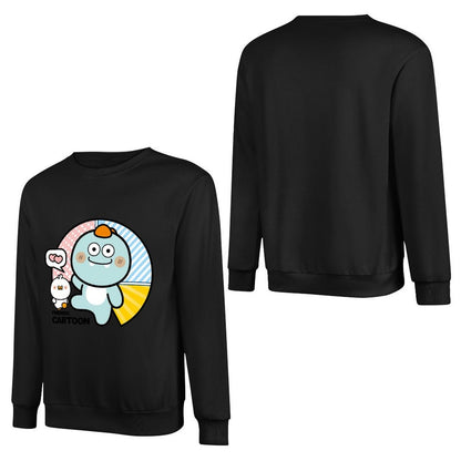 Front Patterned Long Sleeve TopPromotional Fade-Proof