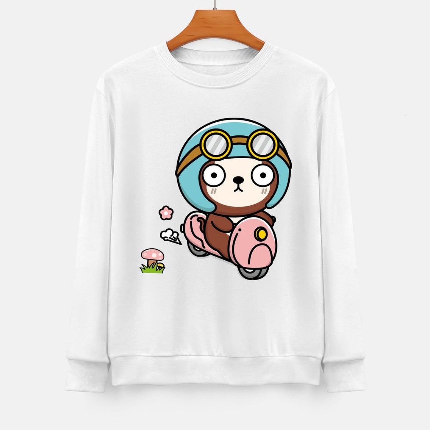 Front Patterned Long Sleeve TopActiveStyle Clean