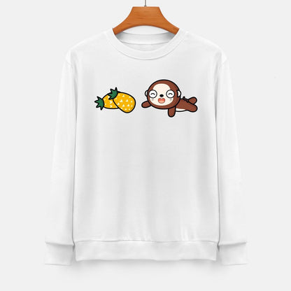 Front Patterned Long Sleeve TopSignature Double-Stitched