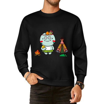 Front Patterned Long Sleeve TopSignature Soft-Touch