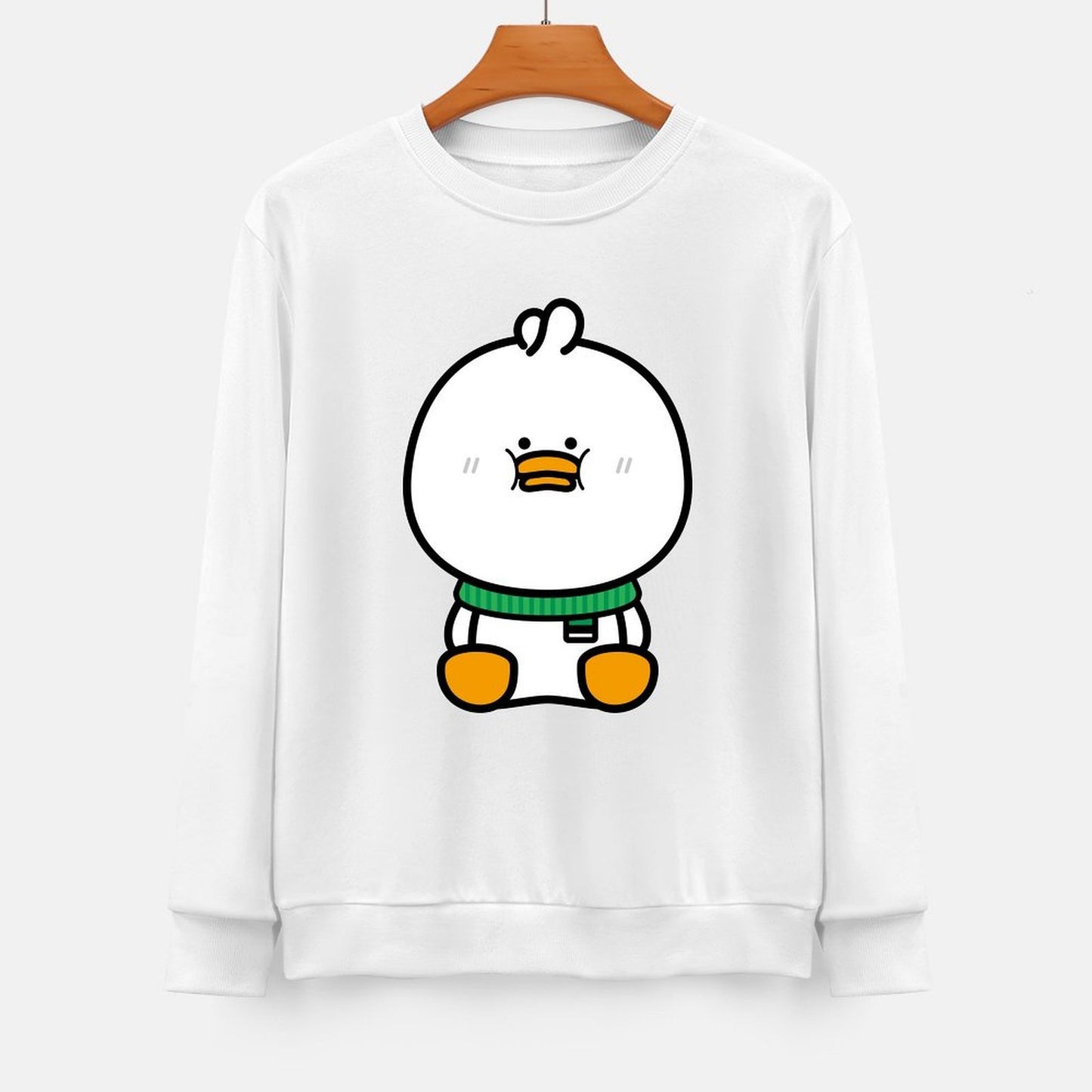 Front Patterned Long Sleeve TopCrisp Print EverydayWear