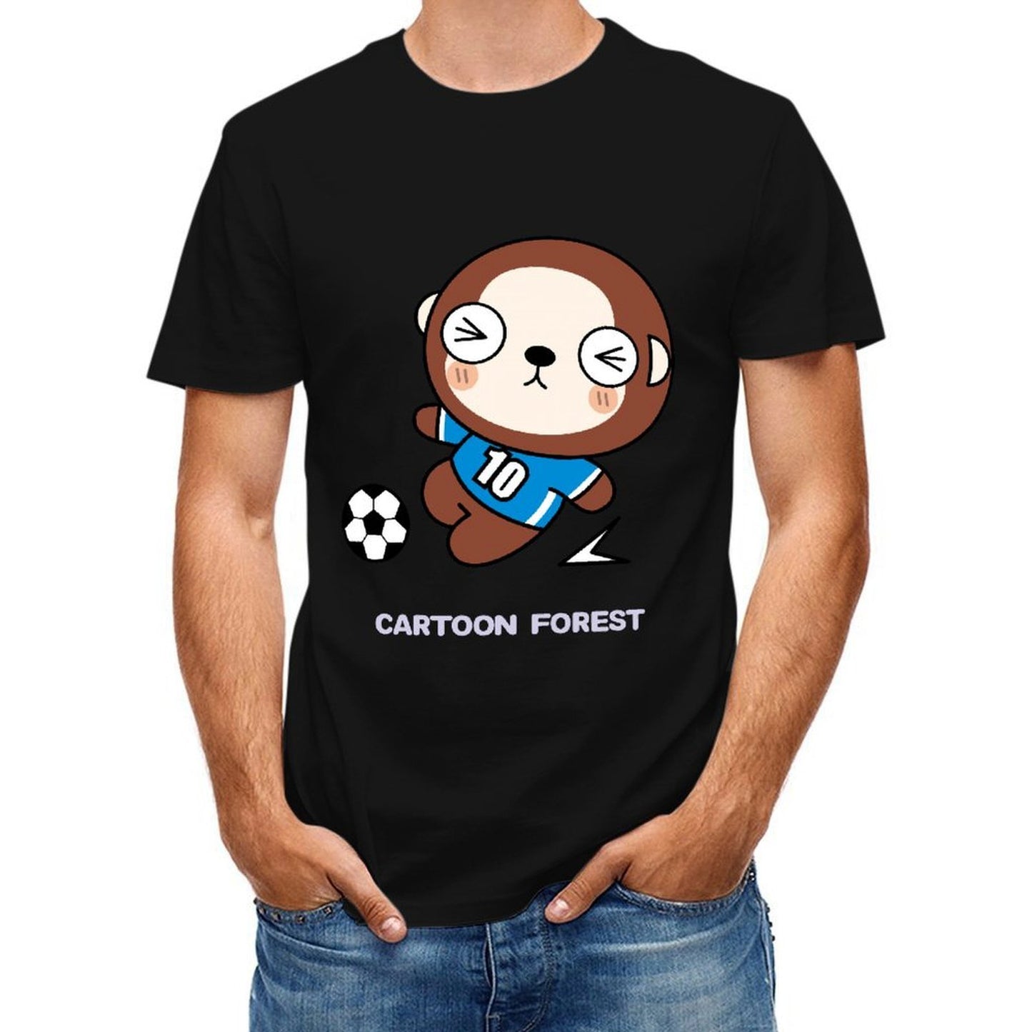 Shrink-Resistant Lightweight Front Graphic T-shirt