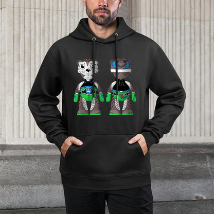 IPIB 250g Hooded Pocket Sweatshirt Front GraphicMen's Hooded  Sweatshirt6000145-2