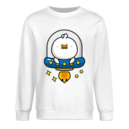 Front Patterned Long Sleeve TopCrew Neck Essential