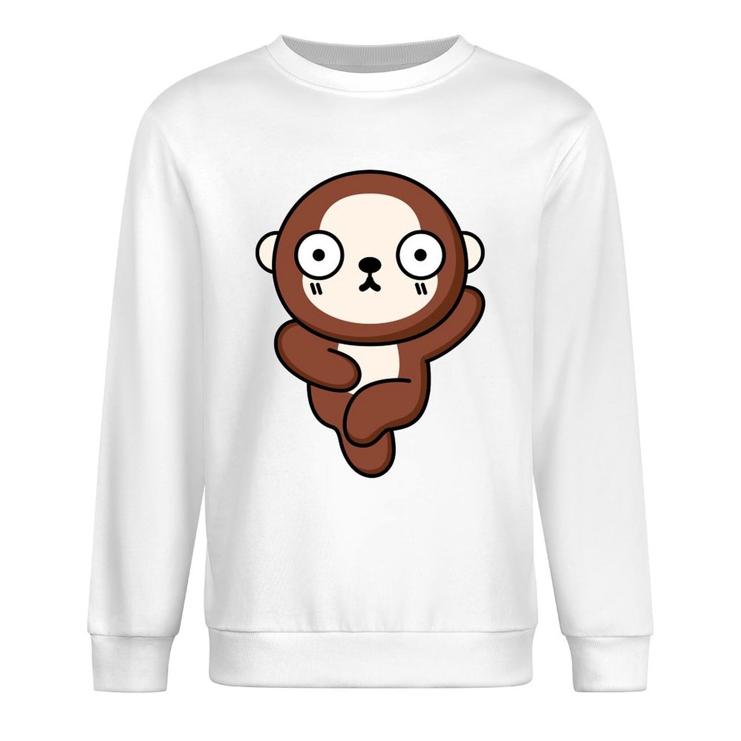 Front Patterned Long Sleeve TopSmoothWear AllDay