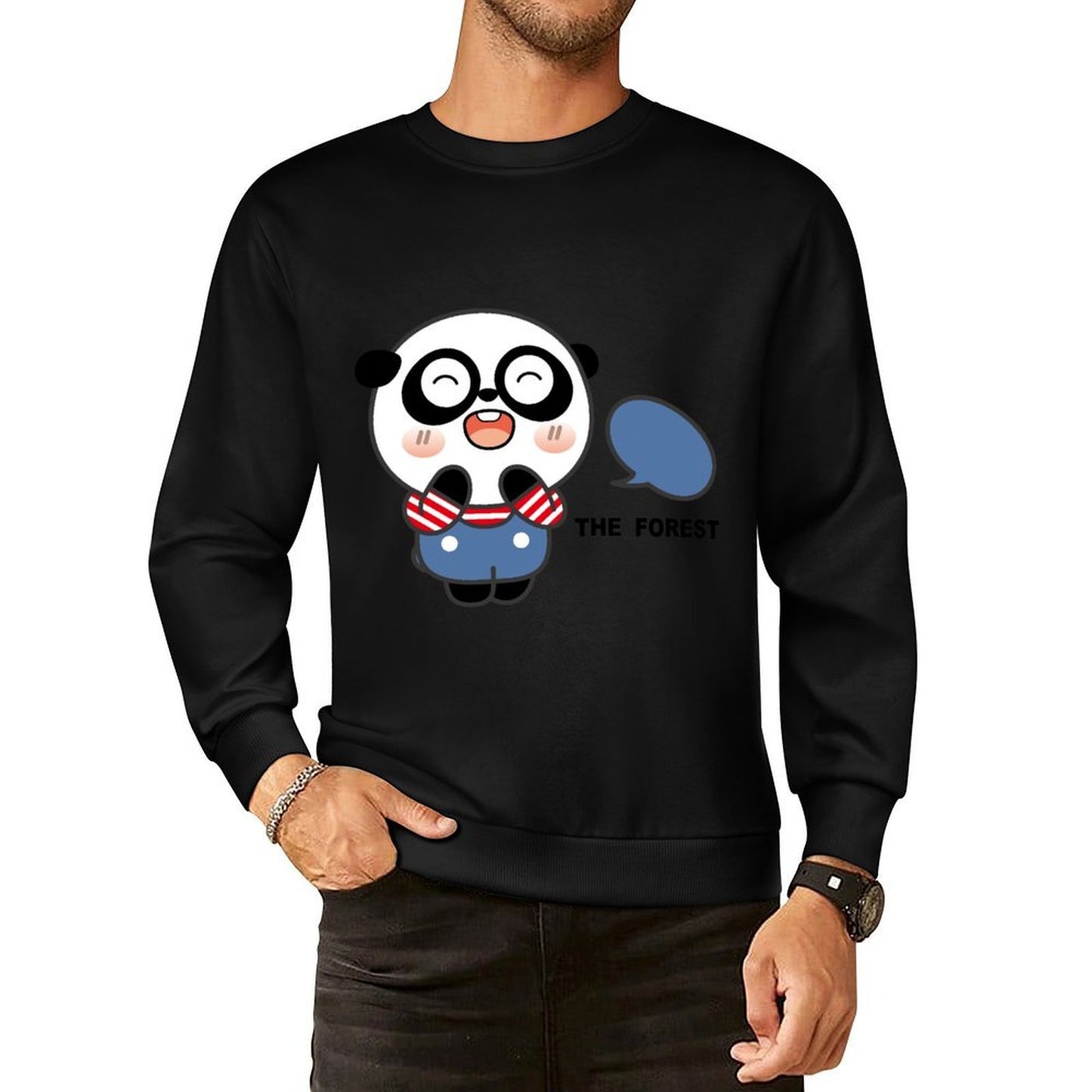 Front Patterned Long Sleeve TopSoftWear Breathable