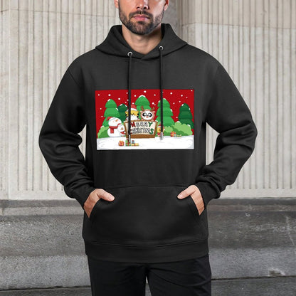 Sleek Easy-Care Front Graphic Hoodies