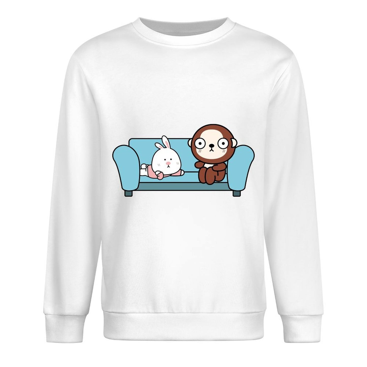 Front Patterned Long Sleeve TopModernFit Eco-Conscious