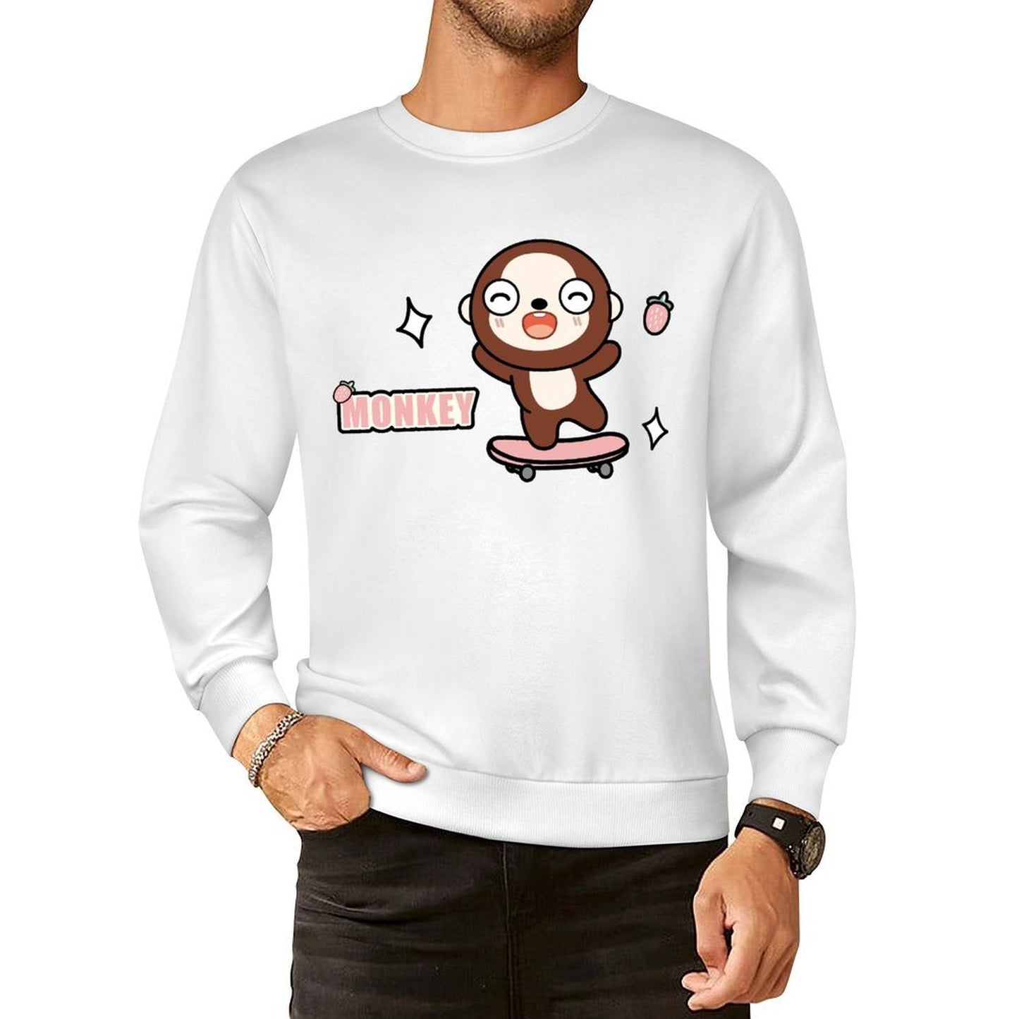 Front Patterned Long Sleeve TopHeat-Transfer Standard