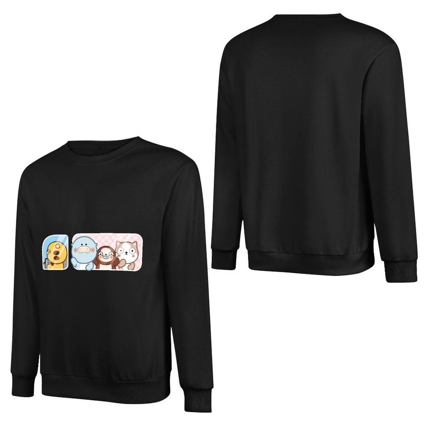 Front Patterned Long Sleeve TopSleek Premium