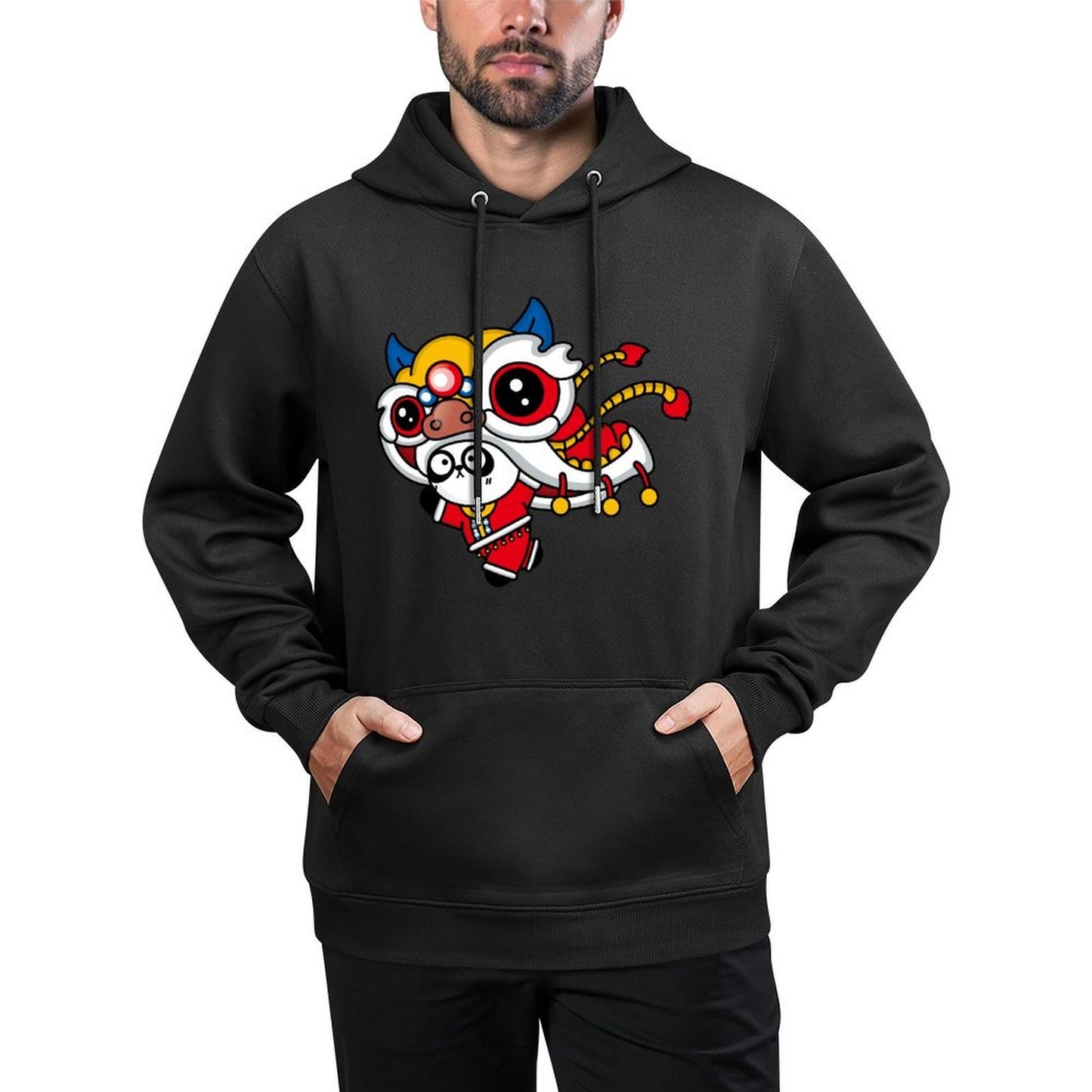 IPBR 250g Hooded Pocket Sweatshirt Front GraphicMen's Hooded  Sweatshirt4000684