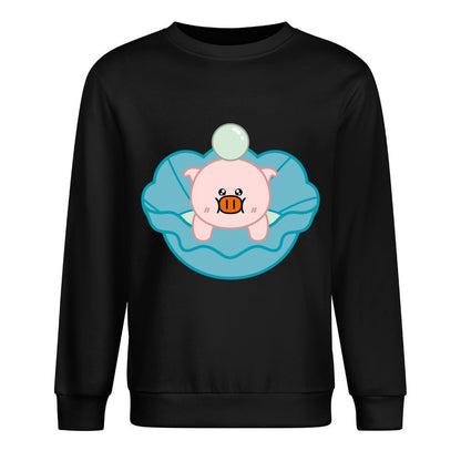 Front Patterned Long Sleeve TopBreathable Eco-Conscious