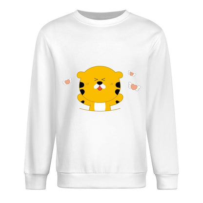 Front Patterned Long Sleeve TopFitted Street