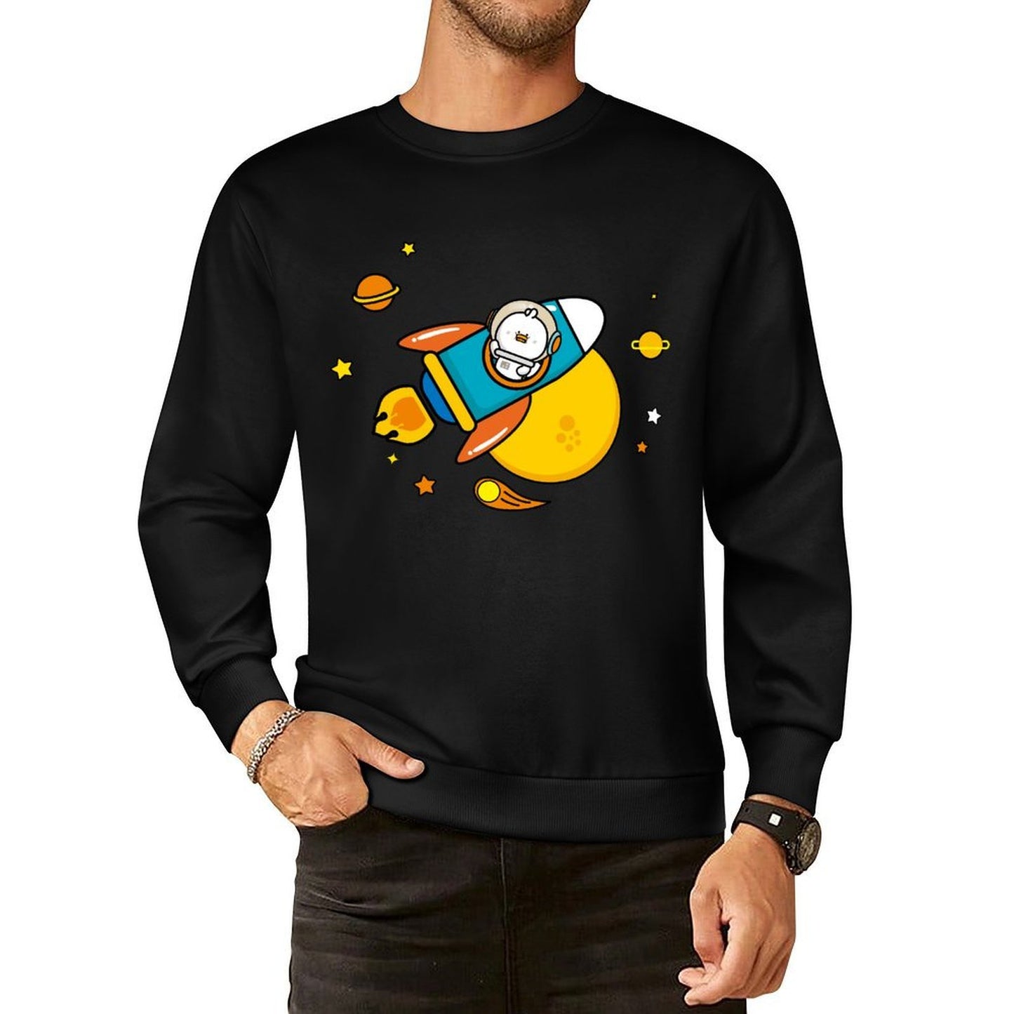 Front Patterned Long Sleeve TopFundraising StreetStyle