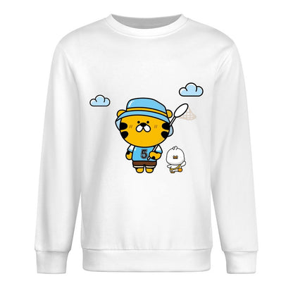 Front Patterned Long Sleeve TopPromotional Relaxed