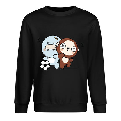 Front Patterned Long Sleeve TopOversized Performance