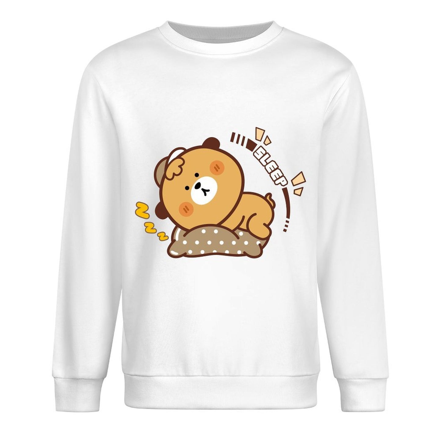 Front Patterned Long Sleeve TopPremium Finish Fade-Resistant