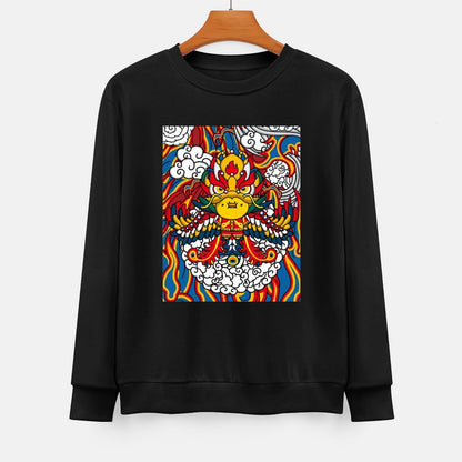 Front Patterned Long Sleeve TopSeamless ActiveWear