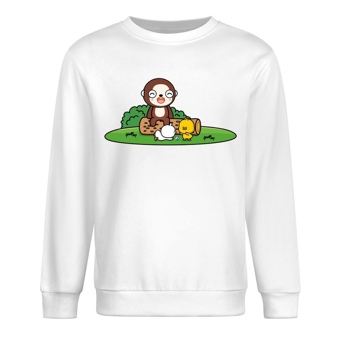 Front Patterned Long Sleeve TopLong Lasting Eco / Sustainable