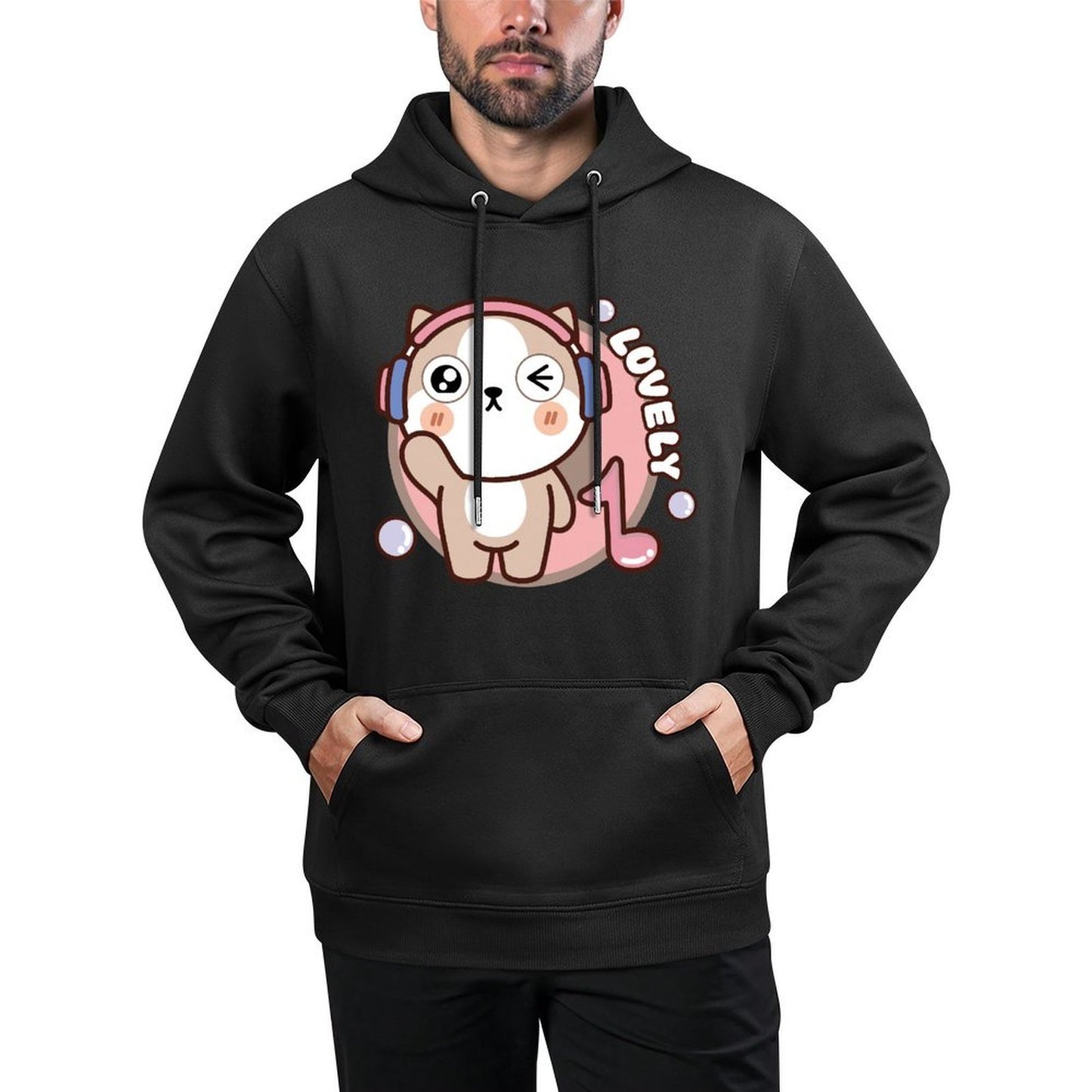 EssentialFit Easy-Care Front Graphic Hoodies