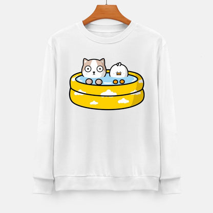 Front Patterned Long Sleeve TopSolid Casual