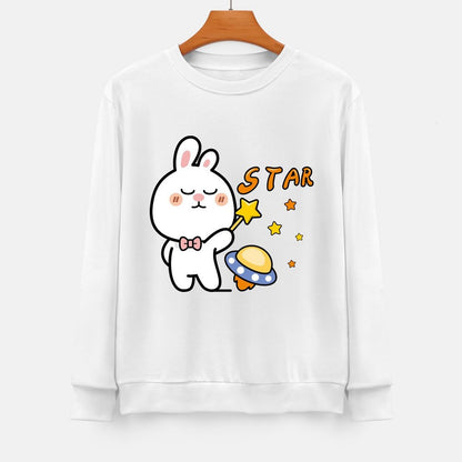 Front Patterned Long Sleeve TopClean AllSeason