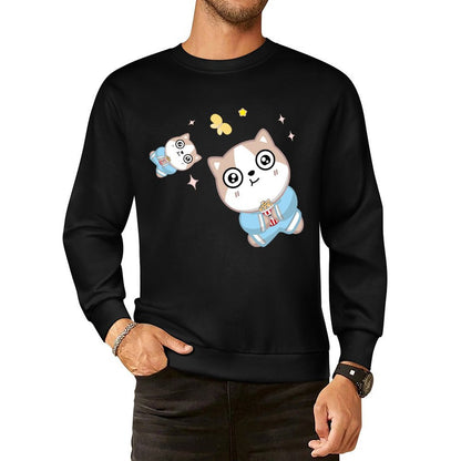 Front Patterned Long Sleeve TopEasyWear EverydayWear