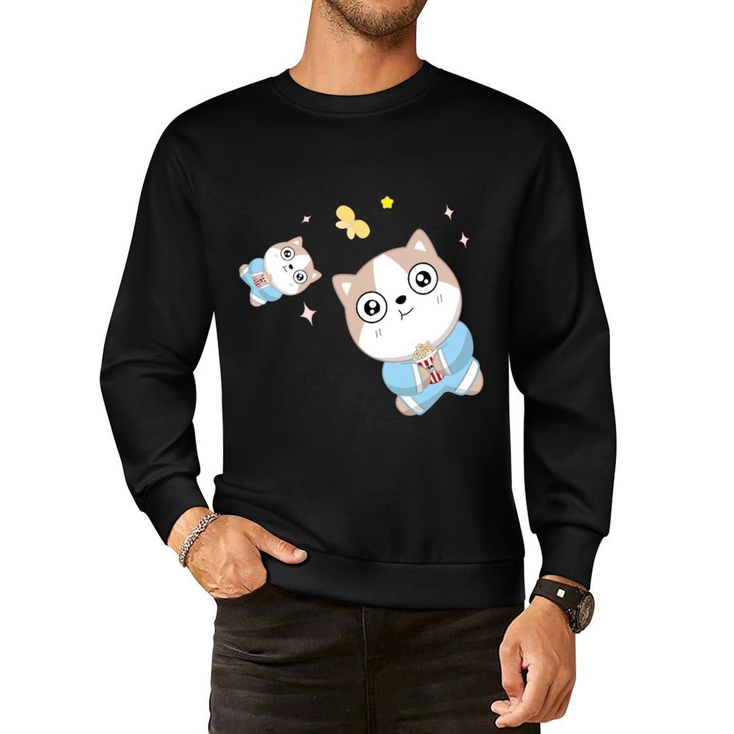 Front Patterned Long Sleeve TopEverydayWear YearRound