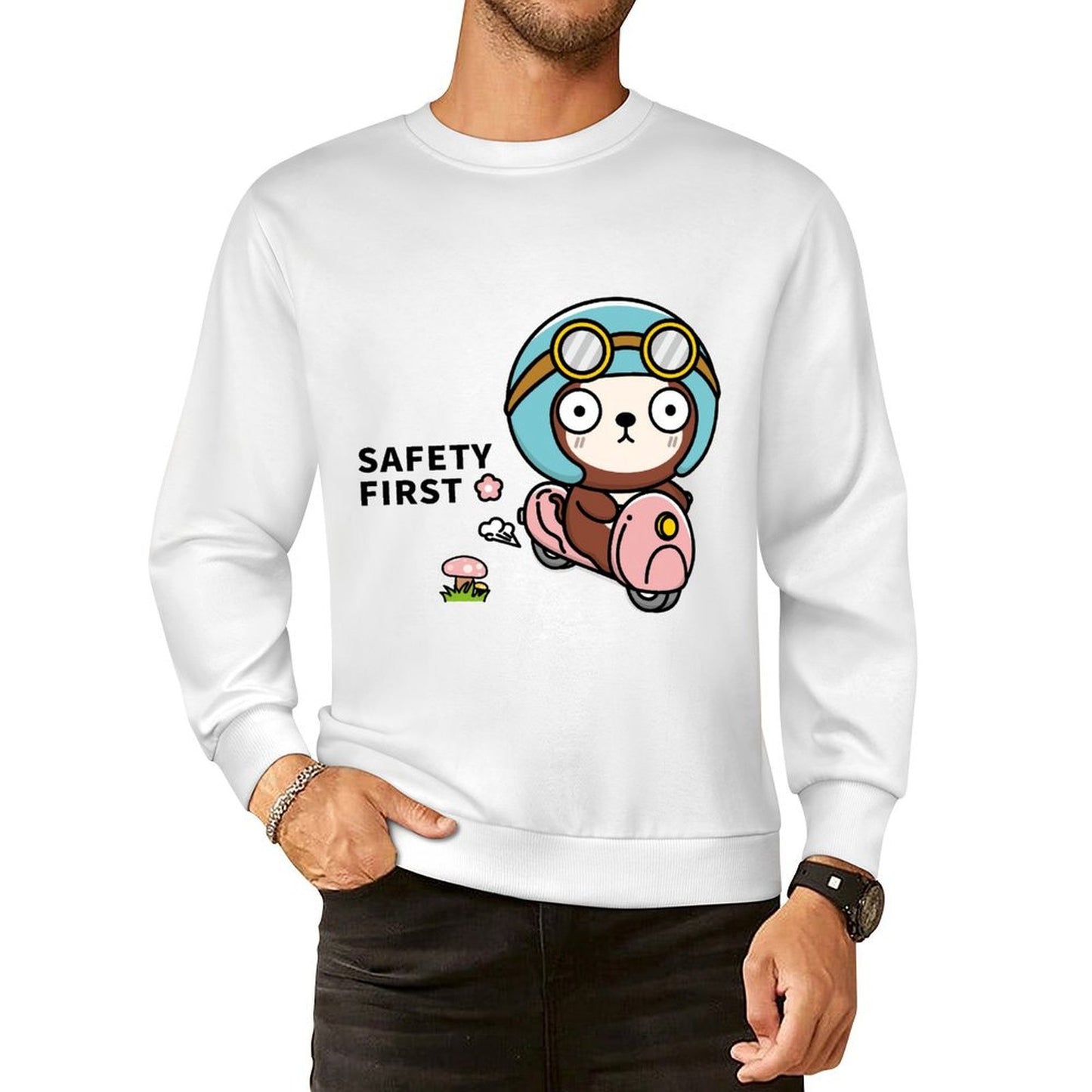 Front Patterned Long Sleeve TopStudio LifestyleLine