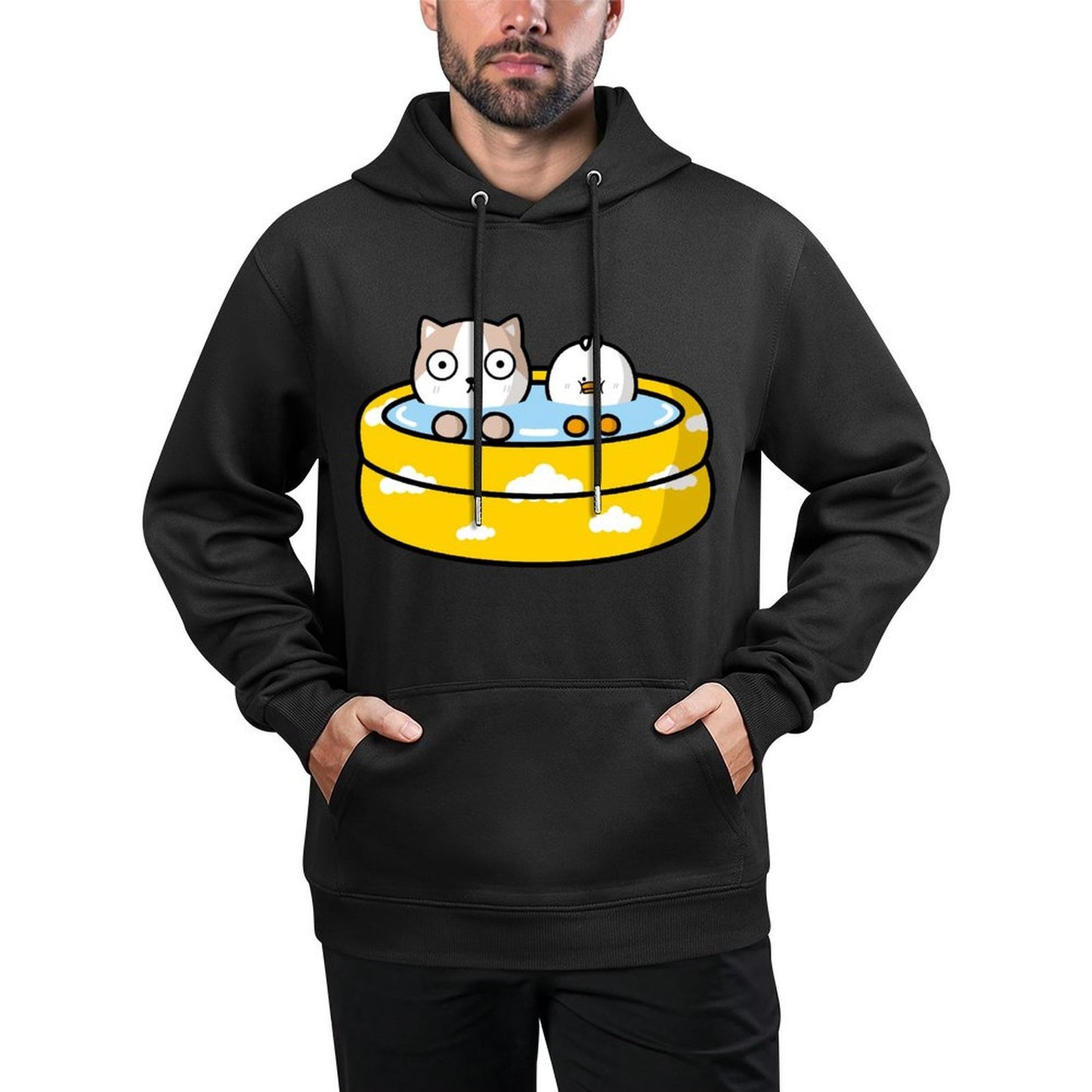 Minimalist SoftWear Front Graphic Hoodies