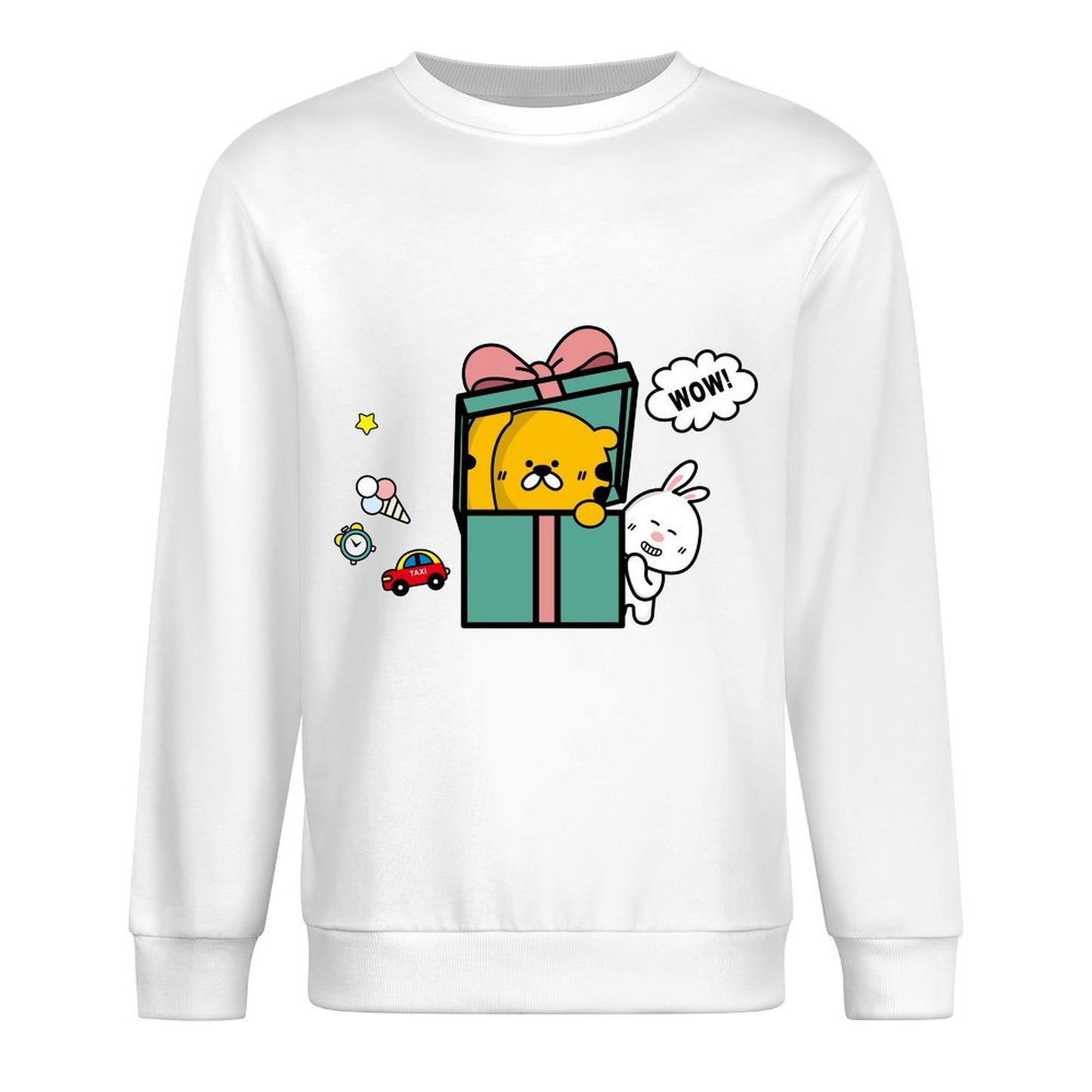 Front Patterned Long Sleeve TopSport Clean Edges