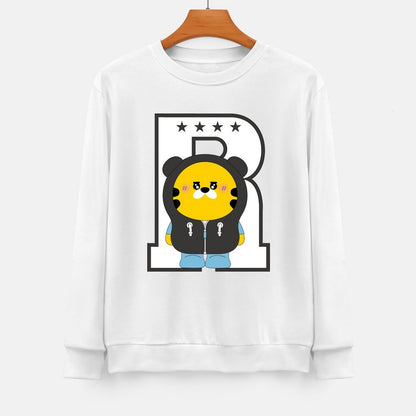 Front Patterned Long Sleeve TopActiveWear EverydayWear