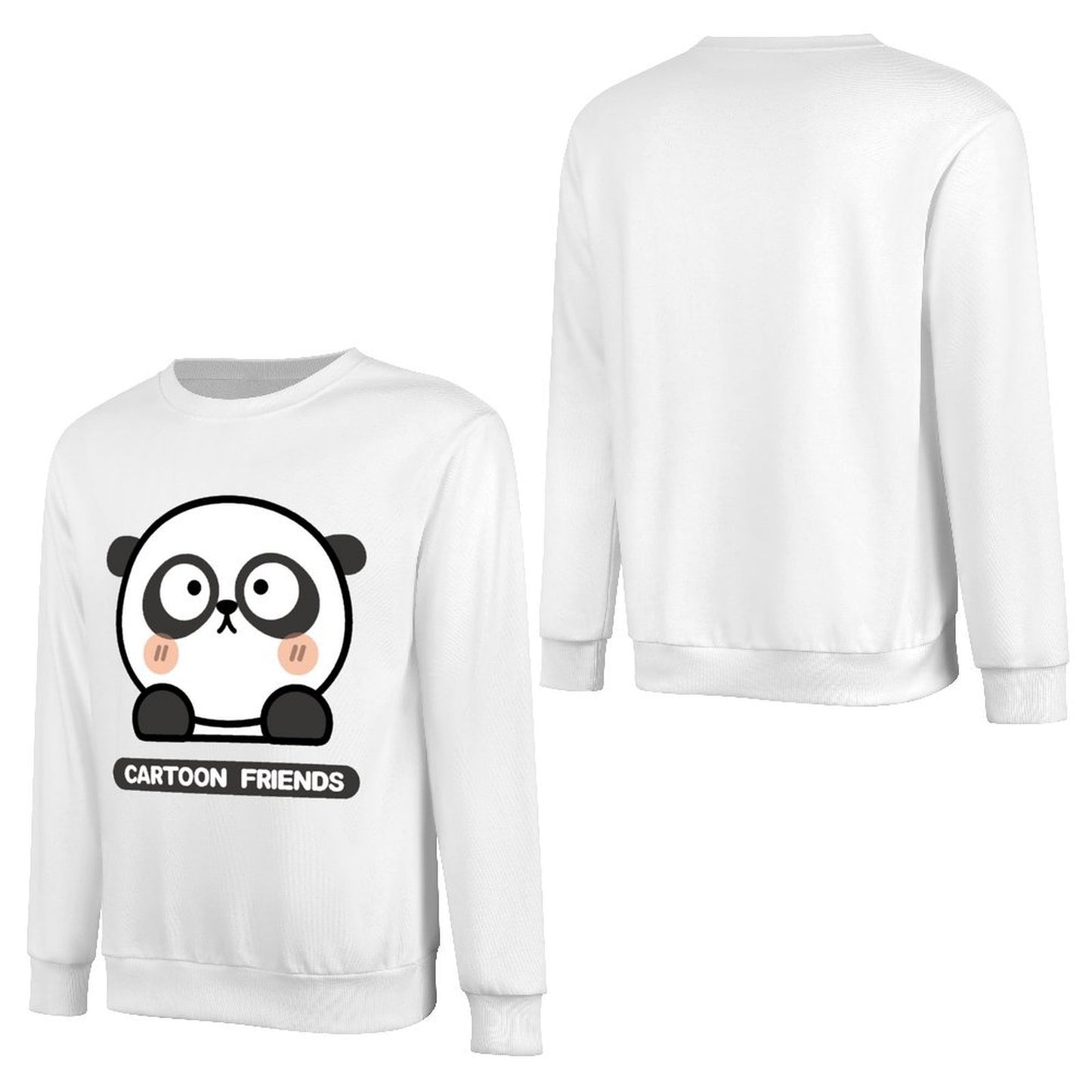 Front Patterned Long Sleeve TopClassicSeries Natural