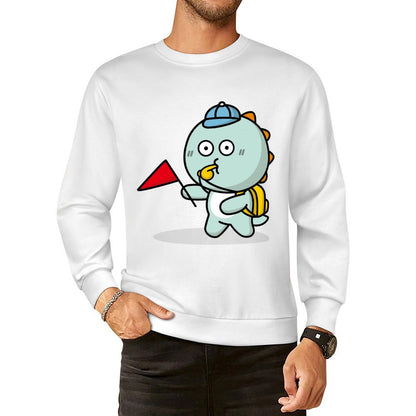 Front Patterned Long Sleeve TopSimple Standard